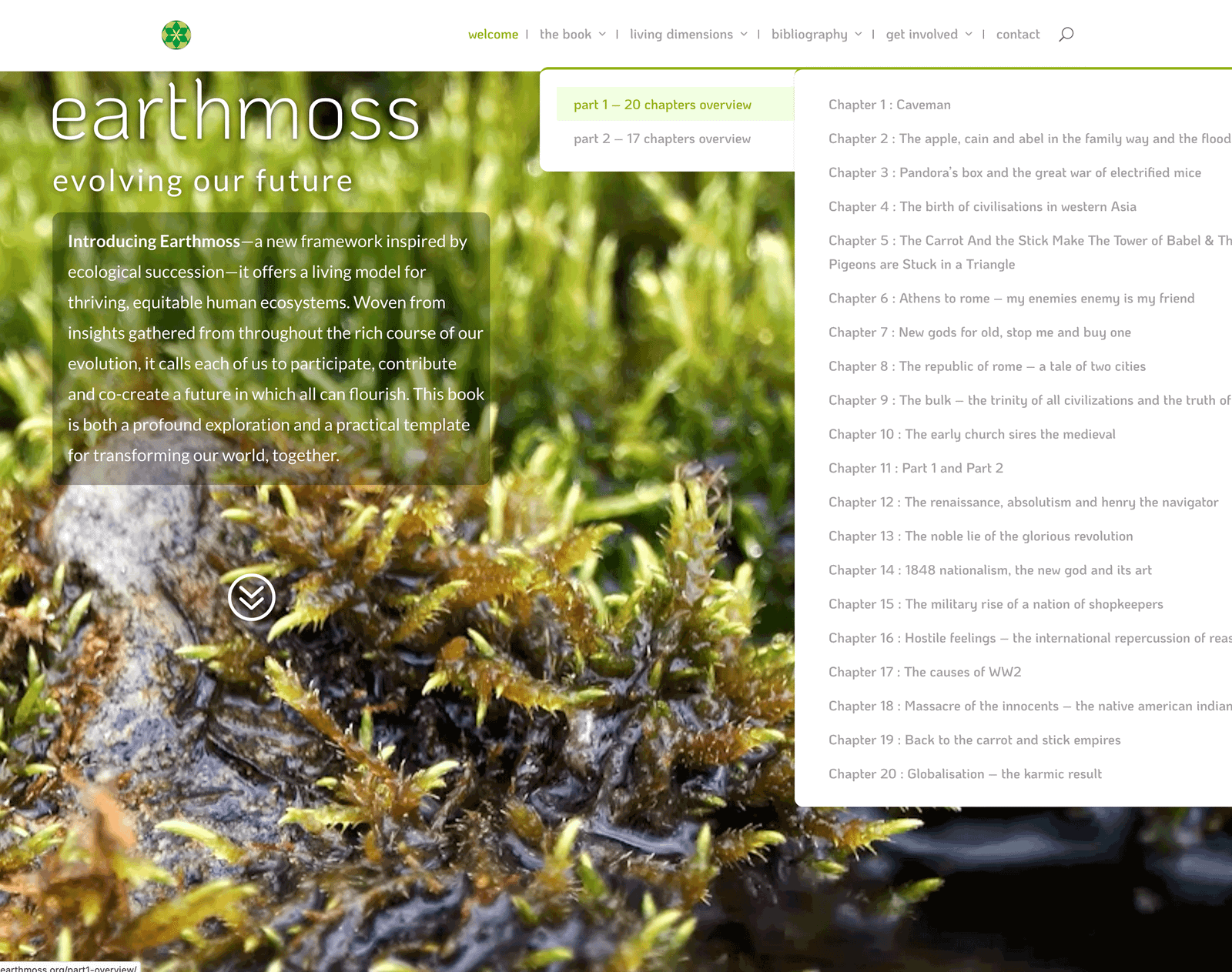 Earthmoss website